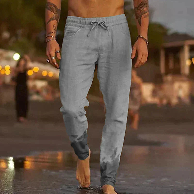 Pantalones de lino para verano.