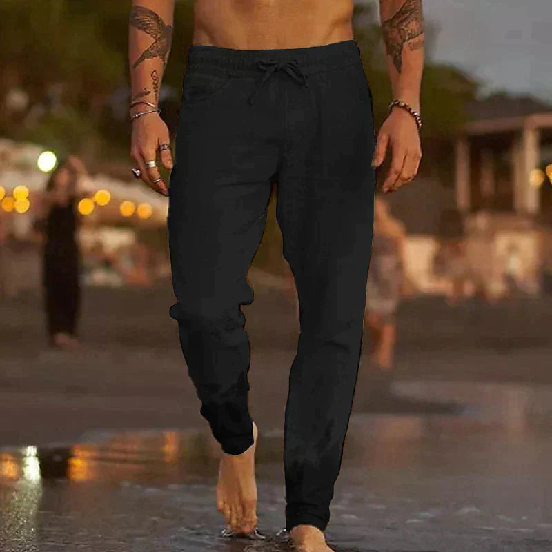 Pantalones de lino para verano.