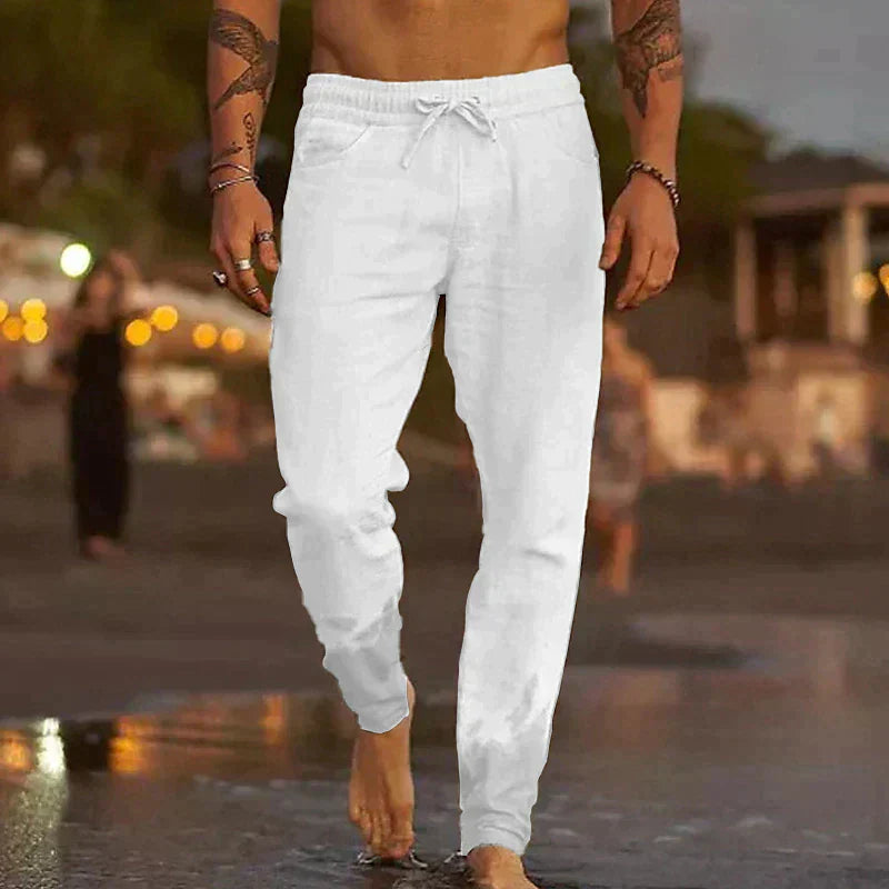 Pantalones de lino para verano.