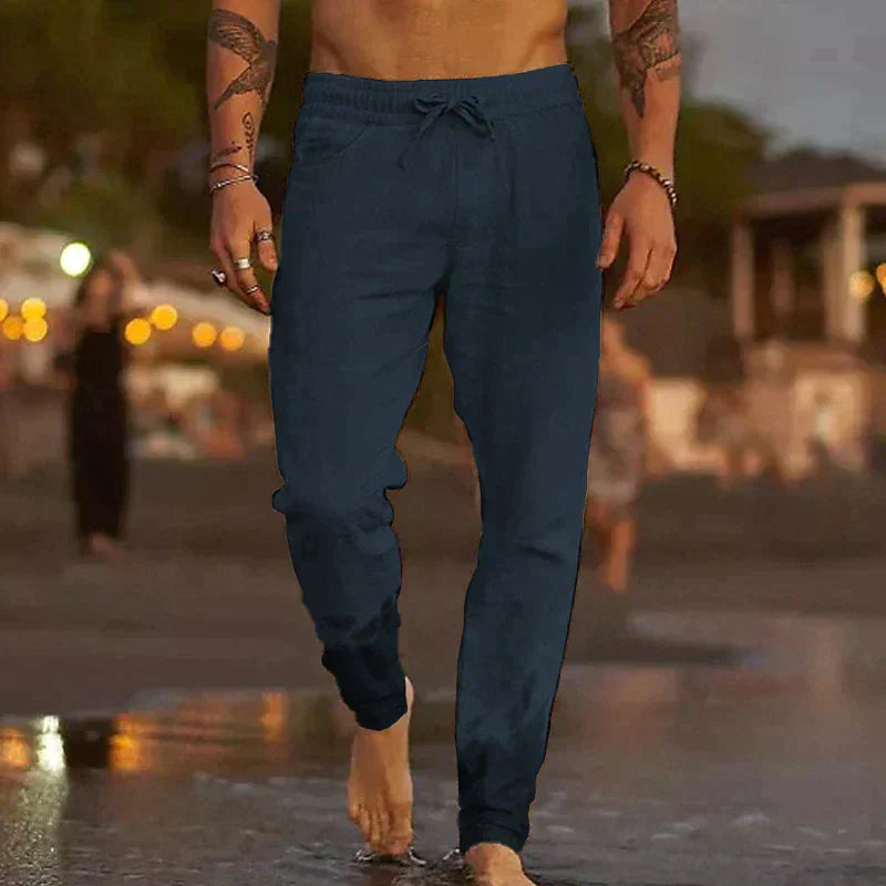 Pantalones de lino para verano.