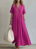Vestido Largo Suelto Casual Verano.